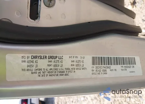 2010 Dodge Charger Sxt from USA, damaged, VIN 2B3CA3CV7AH236422